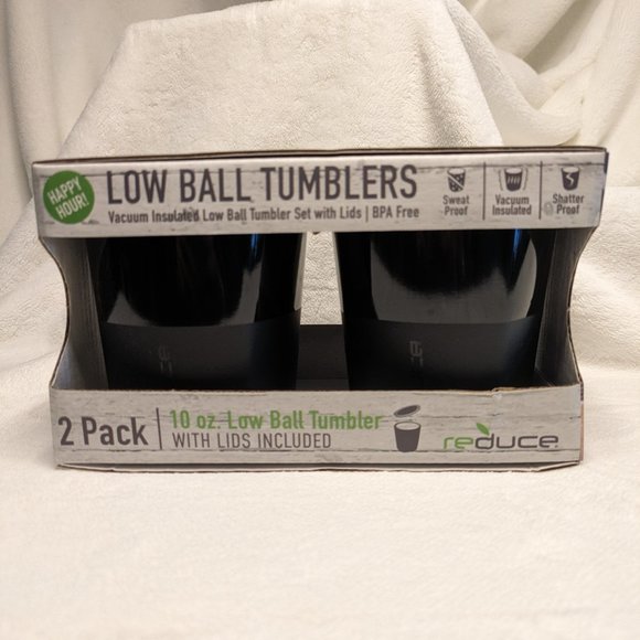 🌸 BUNDLE Reduce Insulated Wine/Lowball Tumblers + Corkcicle Wine Bottle Chiller - Picture 6 of 13